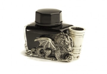 Clm38 inktpot rechthoekig draak houder