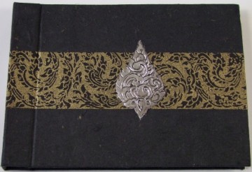 Foto album ornament zwart goud 2232