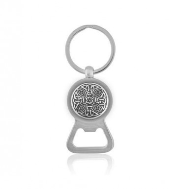 Keychain bottle opener celtic knot pewter