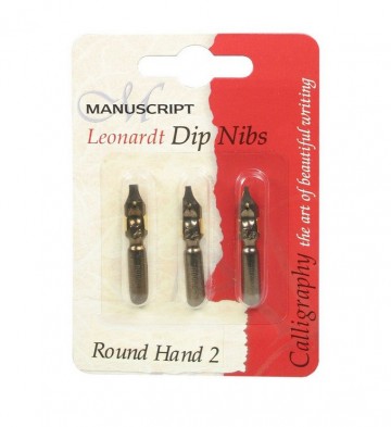 Leonardt dip nibs round hand set no2 mdp3r2