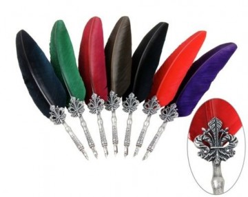 Piu33 kleuren schrijfveren fleur de lys