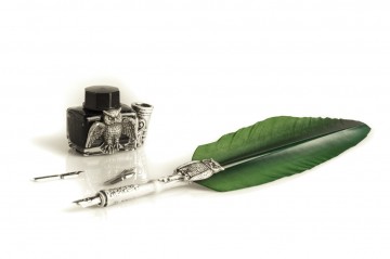 Piu34 2 groene veer  set zonder doos