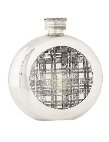 Round flask 6oz tartan band fl30 c 0