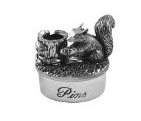 Squirrel and nuts pin cushion