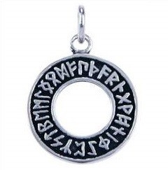Zilveren runehanger 35590